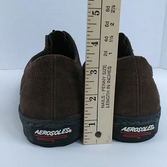Aerosoles Suede Leather Zip Up Loafers 8B Chocolate Brown - Picture 15 of 15